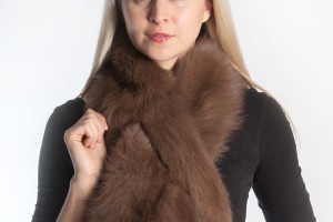 Real fur scarf to be fashionable during winter